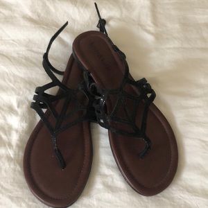 Kelly & Katie brand sandals; 7; black